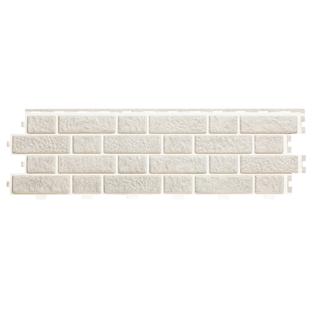 фото Панель фасадная tecos brick work 1140х350 мм серый меланж