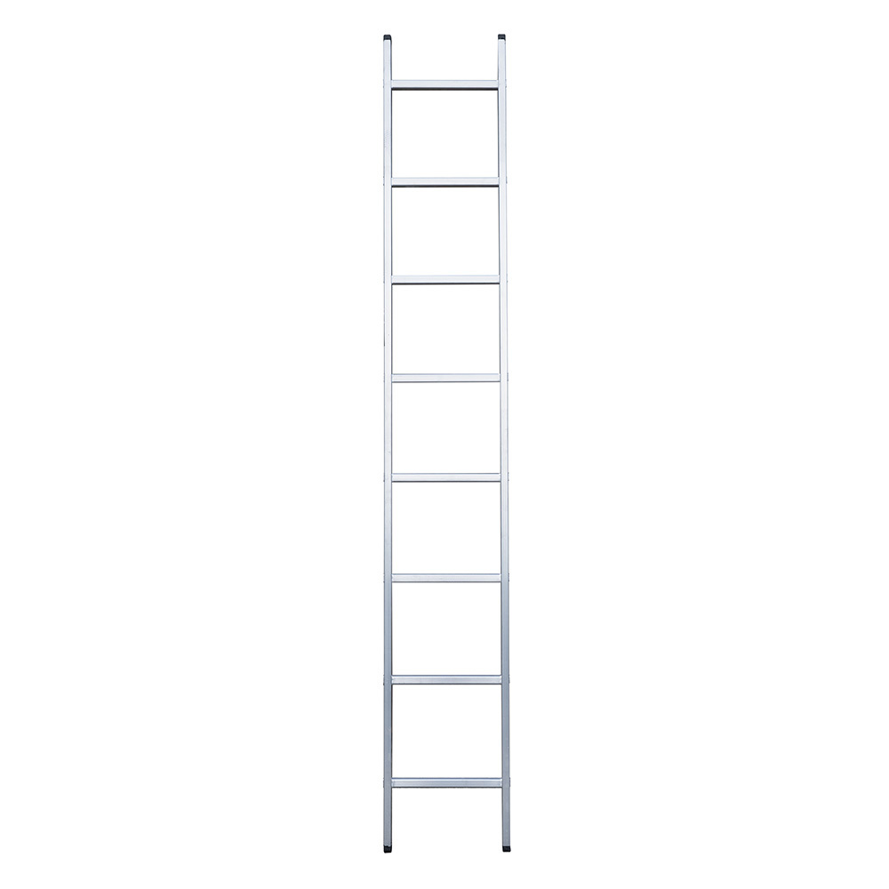 фото Лестница алюминиевая приставная односекционная 8 ступеней hesler бытовая