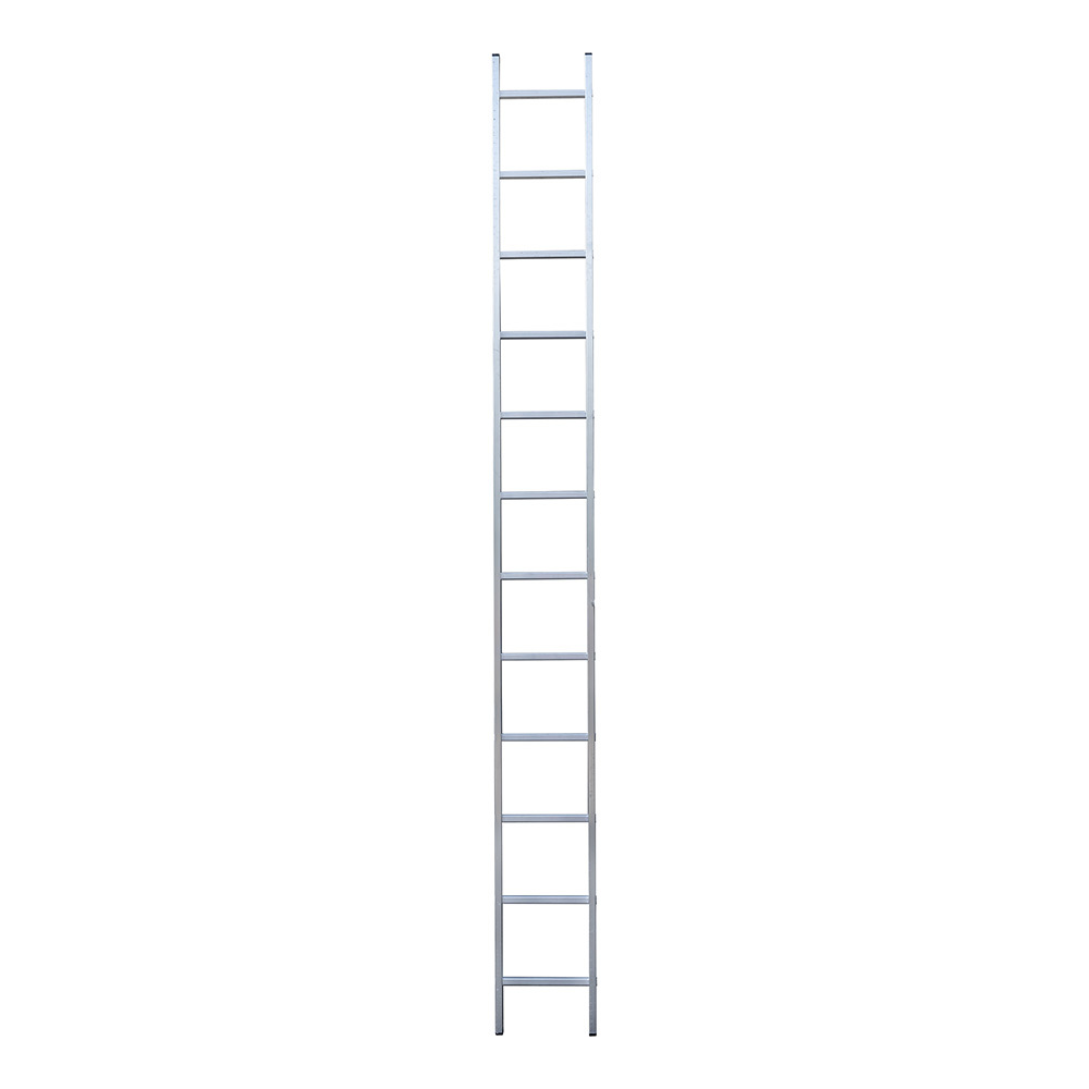 фото Лестница алюминиевая приставная односекционная 12 ступеней hesler бытовая