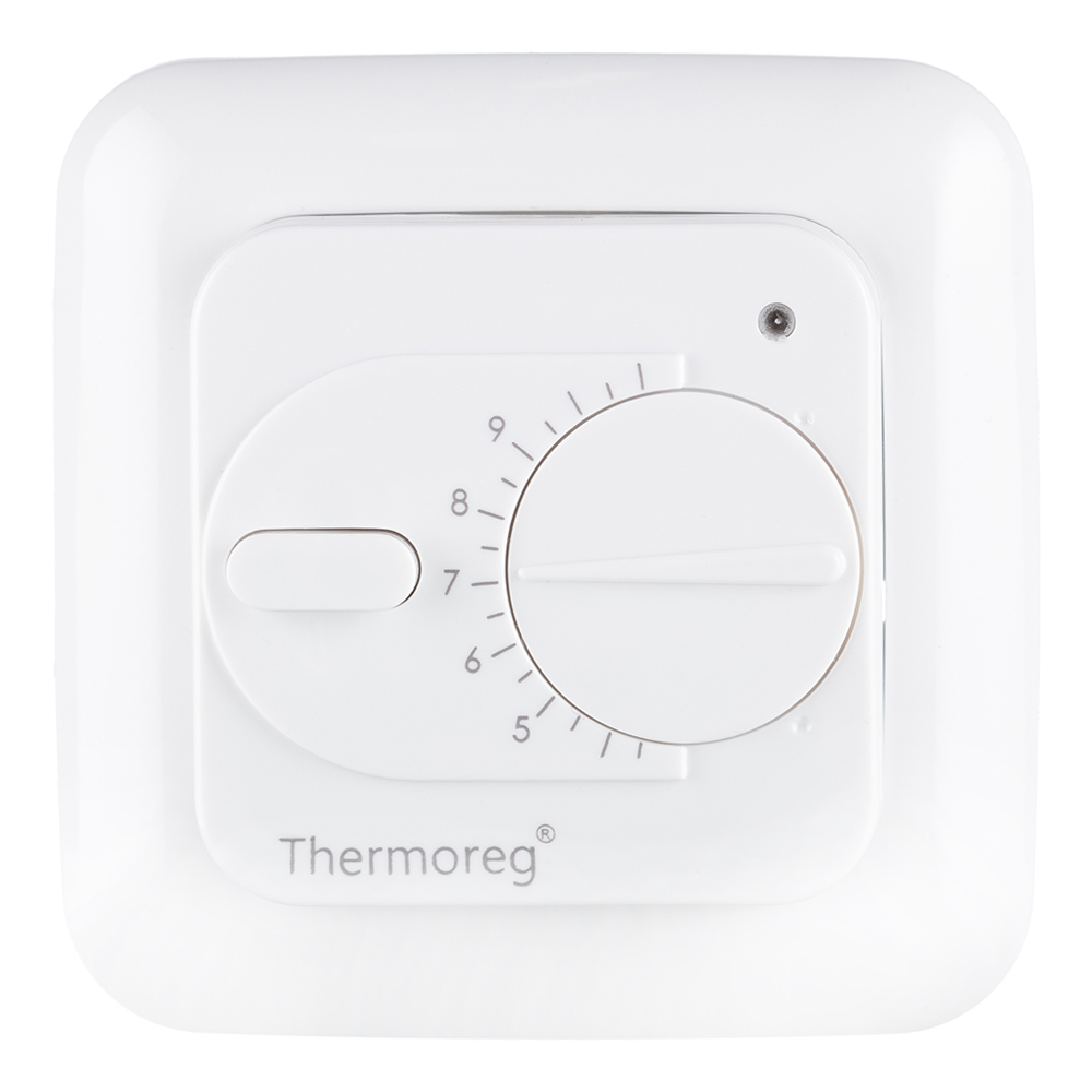 Терморегулятор механический для теплого пола Thermoreg TI-200 белый терморегулятор thermoreg ti 200 полярный белый