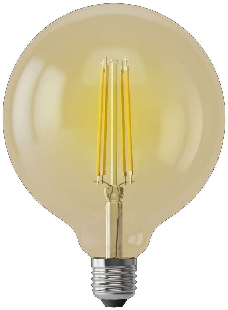 фото Лампа светодиодная voltega е27 2800к 8 вт 750 лм 240 в шар g125 тонированная