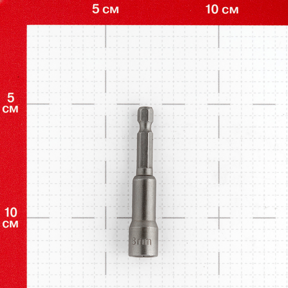 Адаптер для болтов и саморезов КМ магнитный 8 мм L65 мм шестигранная головка Вид№5