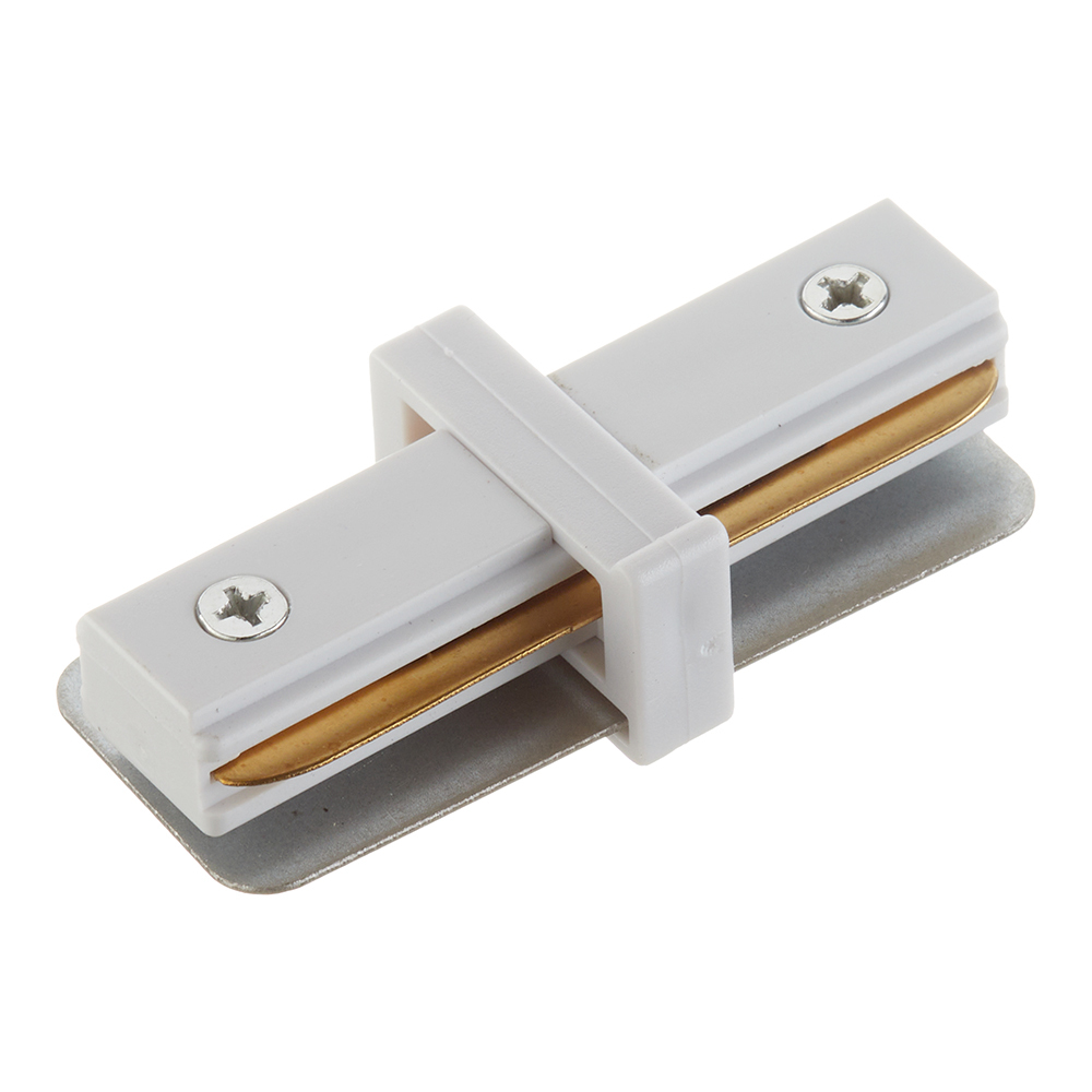 Коннектор для однофазного шинопровода прямой Эра TR-1PA белый (Б0054463) концевая заглушка inspire для однофазного осветительного шинопровода цвет белый