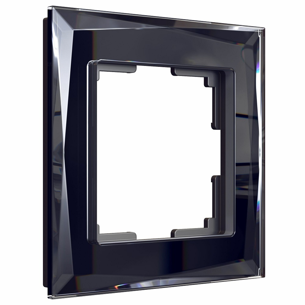 рамка werkel acrylic одноместная черная a059316 Рамка Werkel Diamant одноместная черная (a051444)