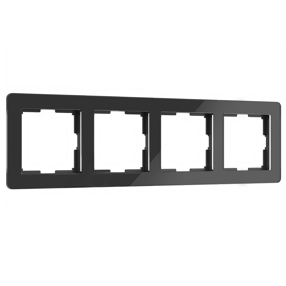 рамка werkel hammer четырехместная черная a052527 Рамка Werkel Acrylic четырехместная черная (a062133)