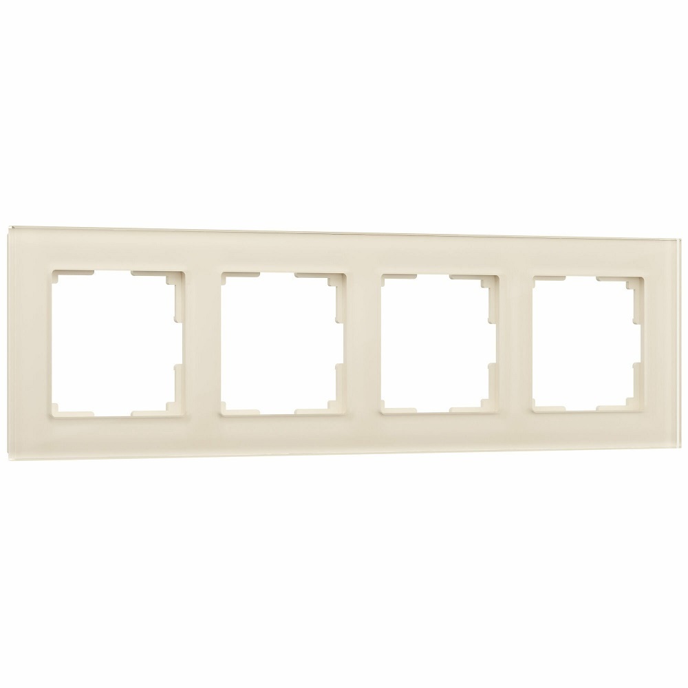 рамка werkel favorit четырехместная белая a051194 Рамка Werkel Favorit четырехместная молочная (a058816)