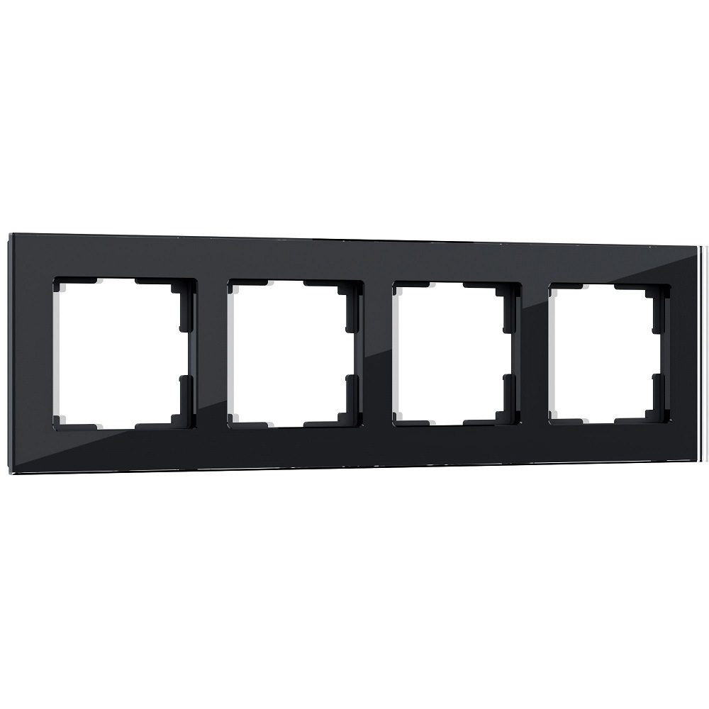 Рамка Werkel Favorit четырехместная черная (a051436) рамка werkel favorit четырехместная латте a058821