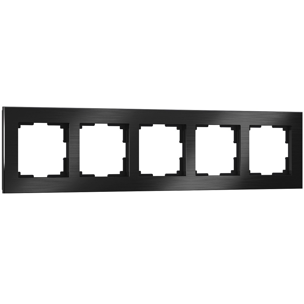 

Рамка Werkel Aluminium пятиместная алюминий черный (a050960)