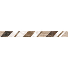 Плитка бордюр Axima Гавана геометрия коричневая 600x50x9 мм