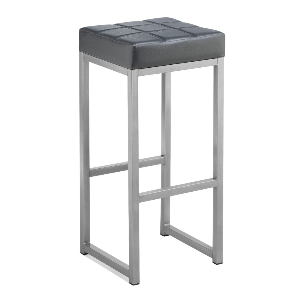 Стул барный Khurkroks серый (459666) однотонный стул для кухни барный стул высота 29 дюймов белый набор из 2 стульев барный стул