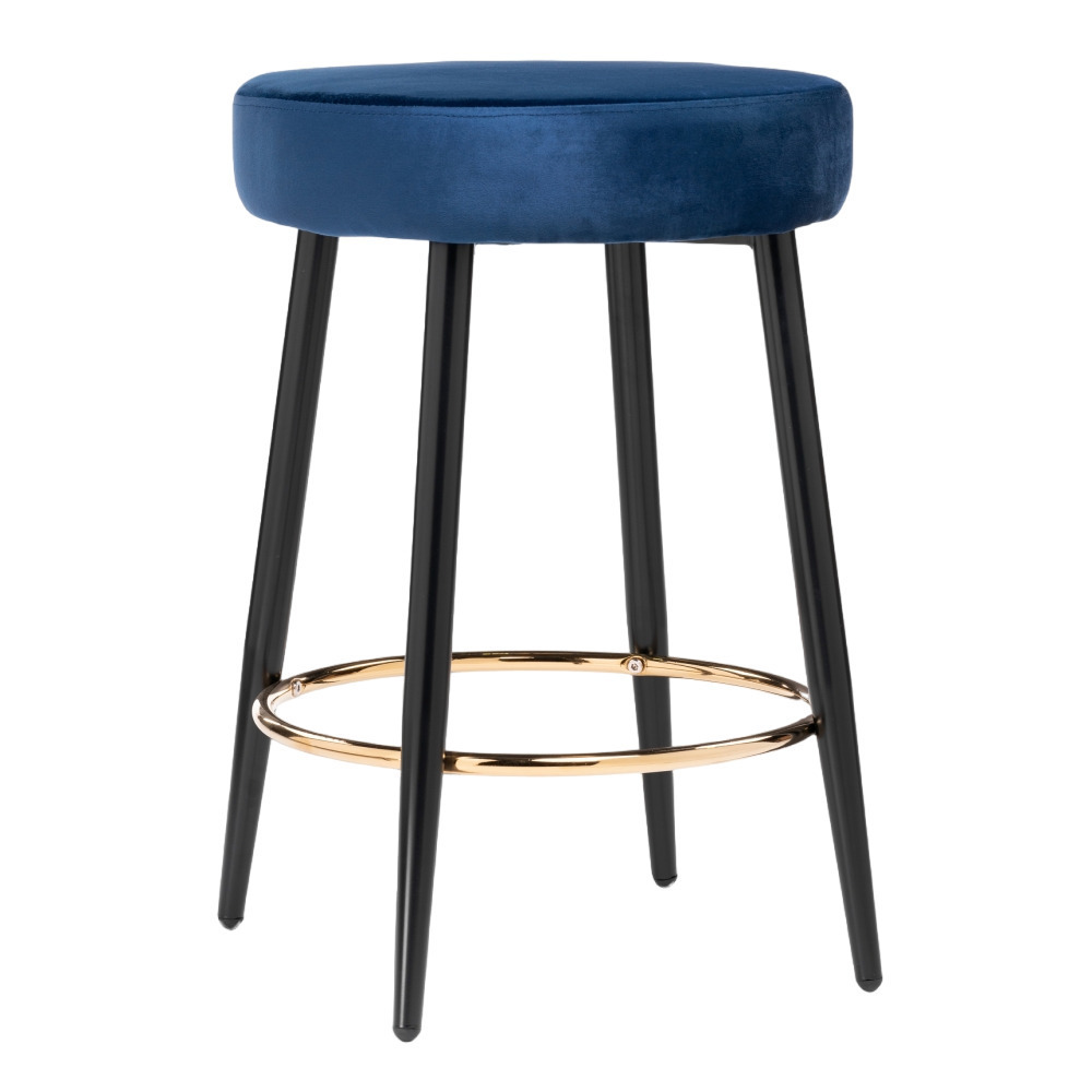Стул барный Plato синий (15058) кофейный деревянный барный стул остров скандинавский высокий ретро стиль минималистичный дизайн деревянный стул для офисной мебели hd50by