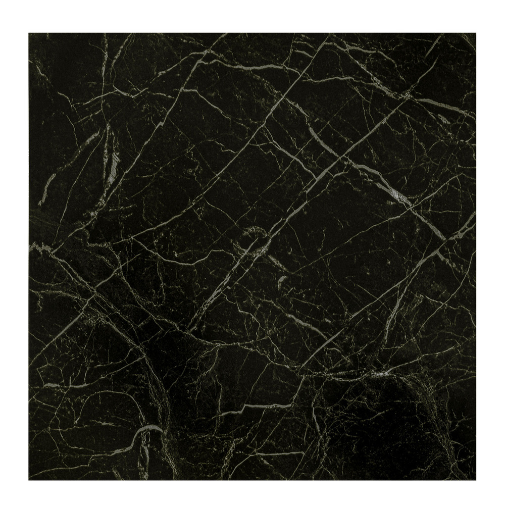 фото Панель самоклеящаяся пвх 300х300х2 мм lako decor черный мрамор 2,52 кв.м (28 шт.)