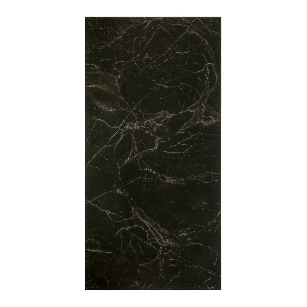 фото Панель самоклеящаяся пвх 600х300х2 мм lako decor глянец черный мрамор 3,06 кв.м (17 шт.)