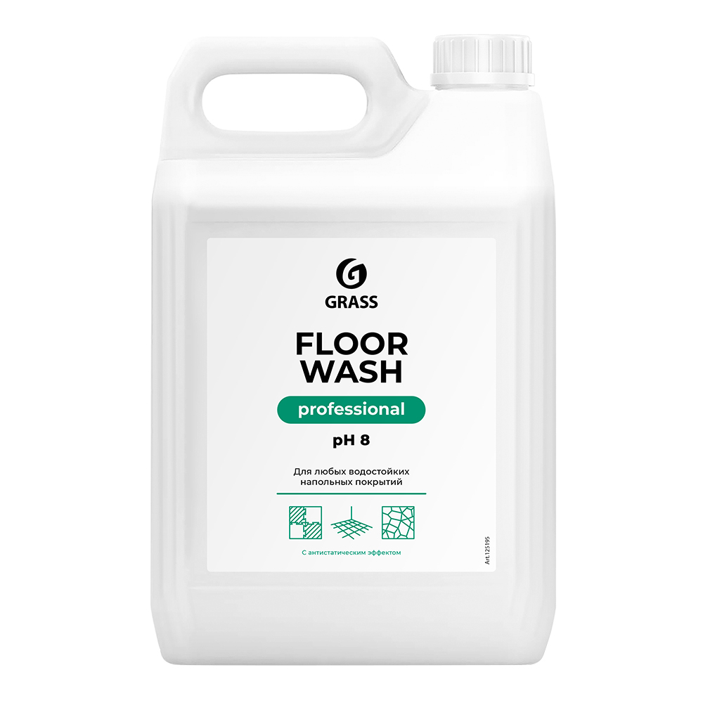 Средство Grass Floor Wash для мытья пола 5 л нейтральное средство для мытья пола grass professional floor wash 1 л
