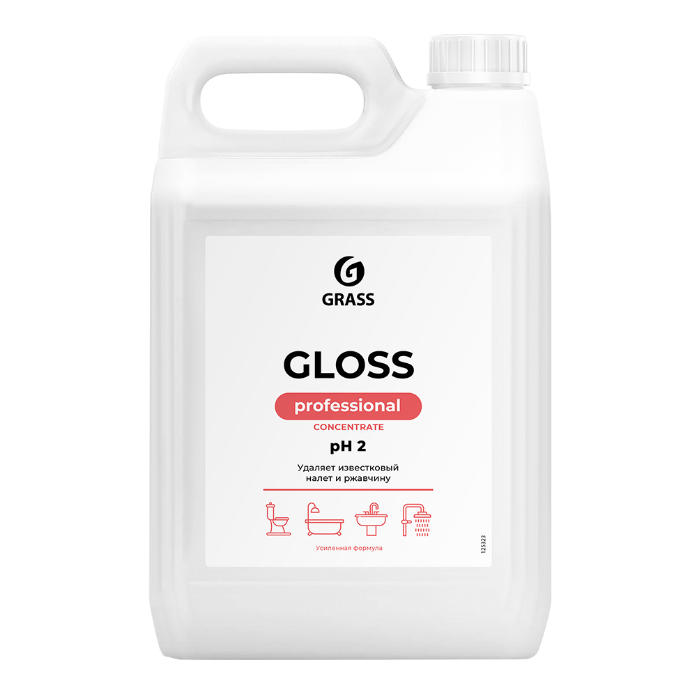 Средство Grass Gloss Concentrate для удаления налета и ржавчины 5 л концентрат средство grass gloss для удаления налета и ржавчины 600 мл