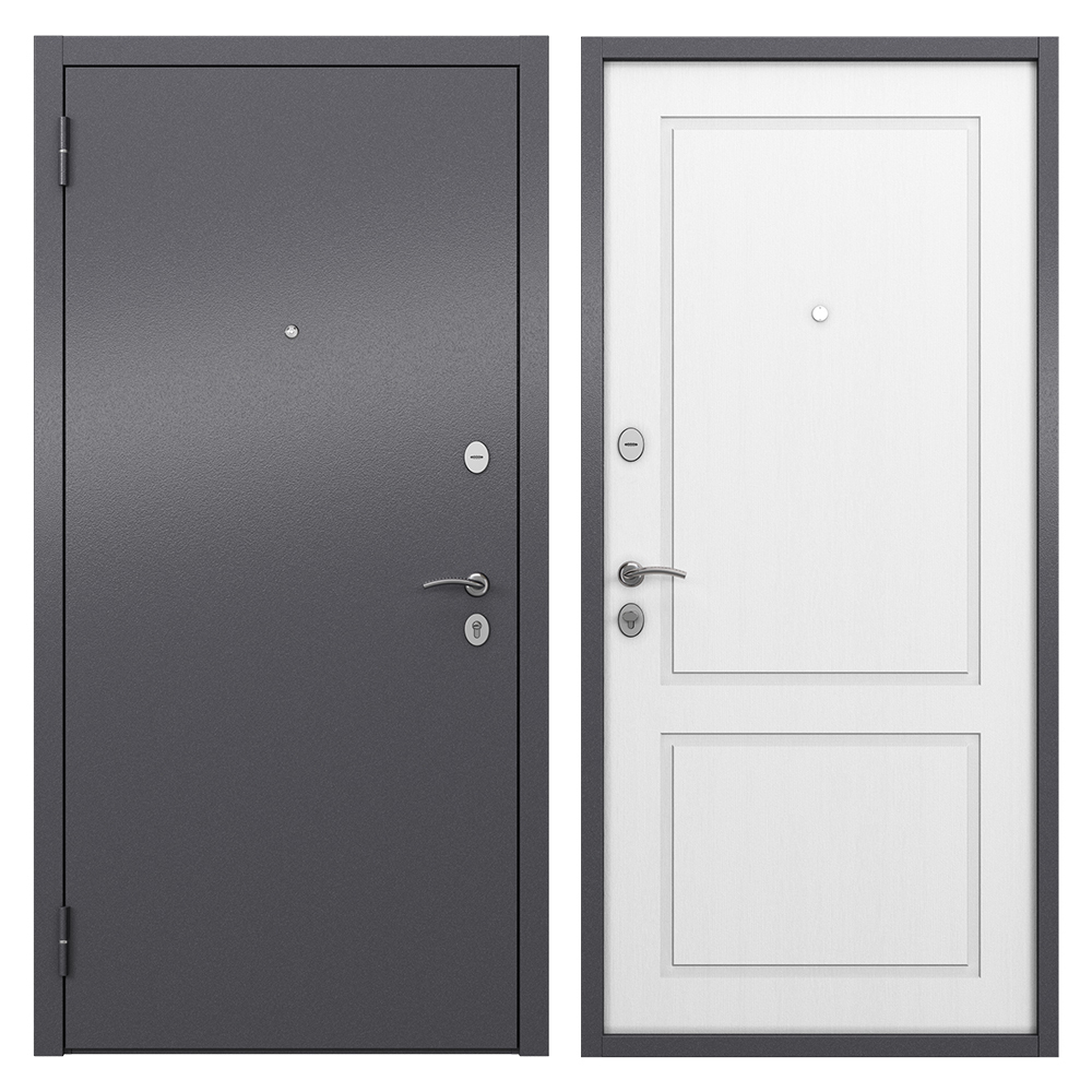 Дверь входная Mastino Home Eco левая букле графит - ларче белый 960х2050 мм дверь входная стальная металлическая quartet фокстрот флз 1 белый zb 850 2