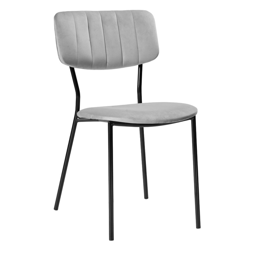 Стул Фиер серый (494368) стул для кухни кэрол велюр синий комплект 2 стула