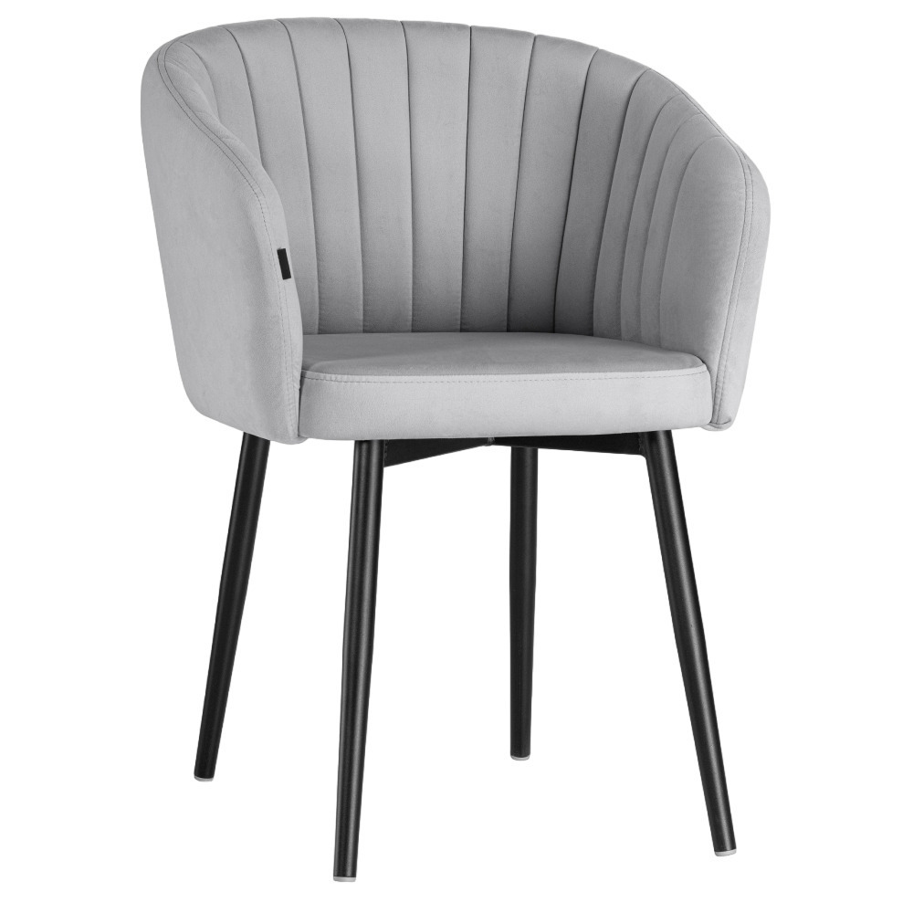 Стул-кресло Моншау серый (462152) современный простой прозрачный цветной стул мебель для гостиной стильный стул стул с акцентом