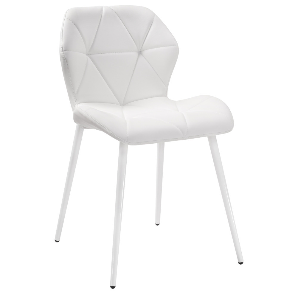 Стул Вальд белый (464191) скандинавский современный минималистичный пластиковый стул домашнее кресло стол со спинкой стул для обеденного стола стул для туалетно