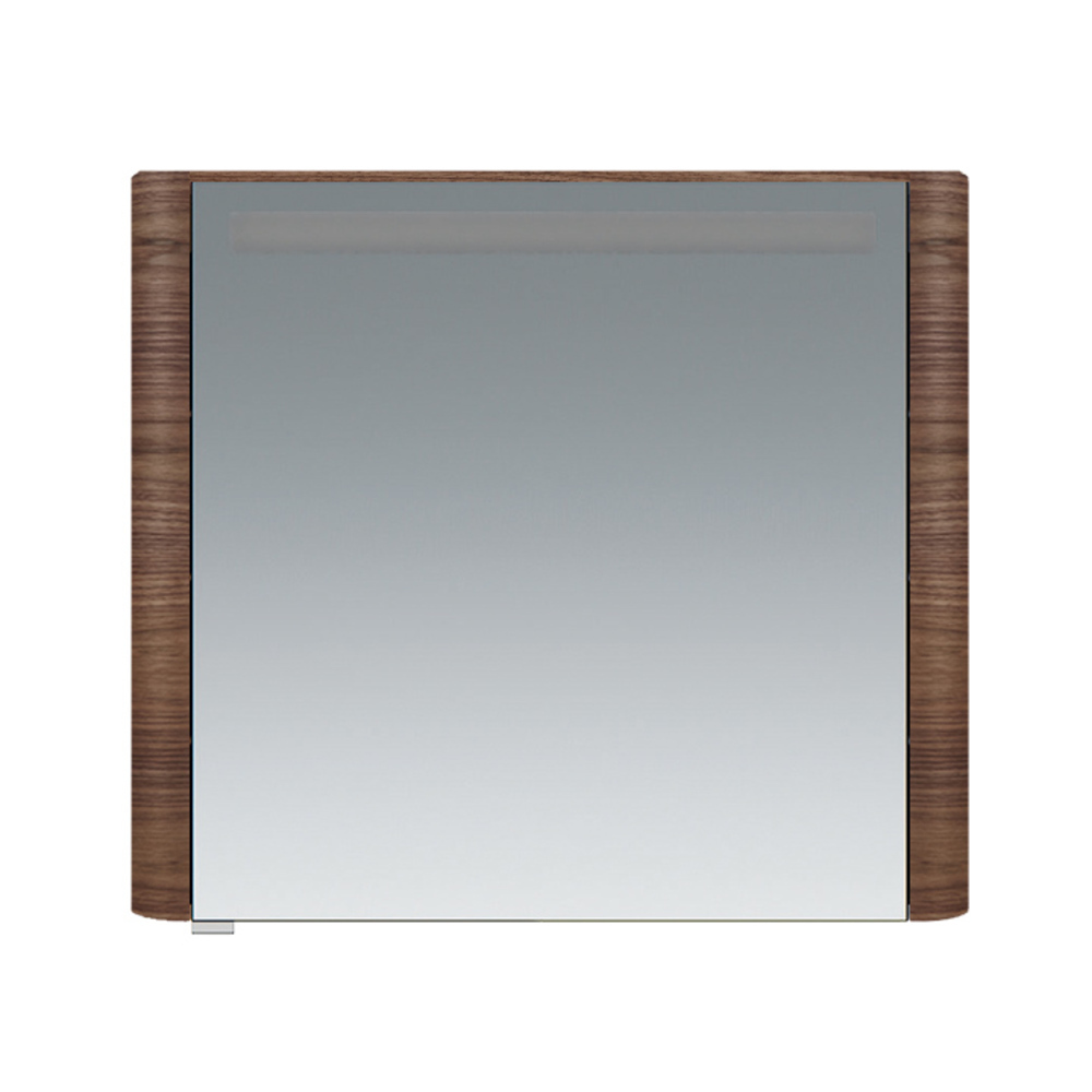 Зеркальный шкаф AM.PM Sensation 800х150 мм с подсветкой правый орех