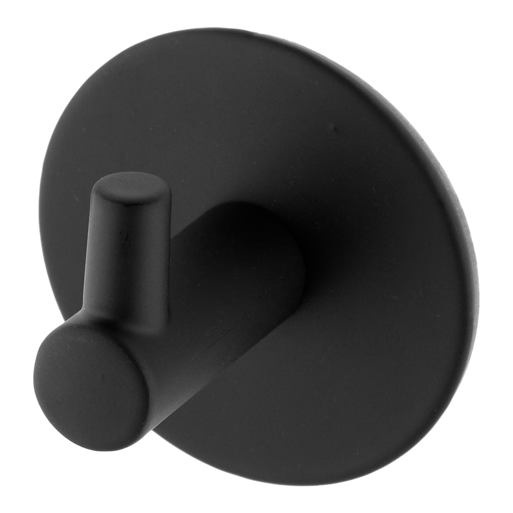 Крючок для ванной Fixsen Practica одинарный самоклеящийся металл черный (2 шт.) (FX-558A) крючки fixsen practica fx 558a черные