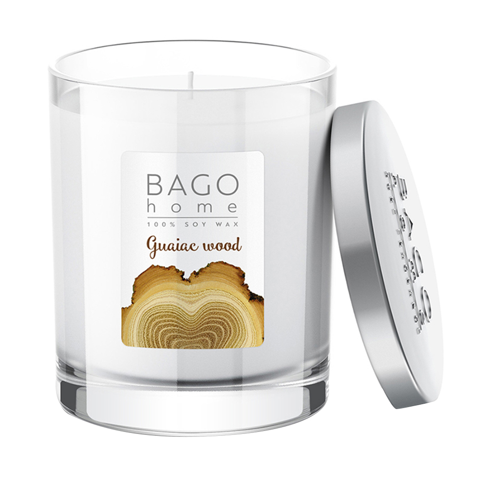 Свеча ароматическая Bago home Гваяковое дерево 132 г свеча декоративная пасхальное яйцо из соевого воска с ароматом лемонграсс