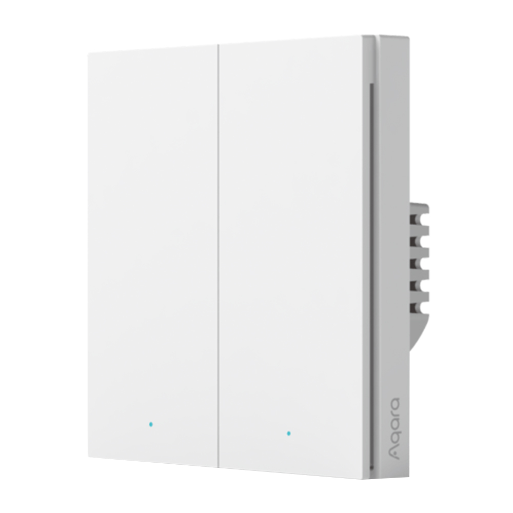 Умный выключатель Aqara Smart Wall Switch H1 (WS-EUK02) беспроводной белый выключатель aqara smart wall switch h1 ws euk04 white