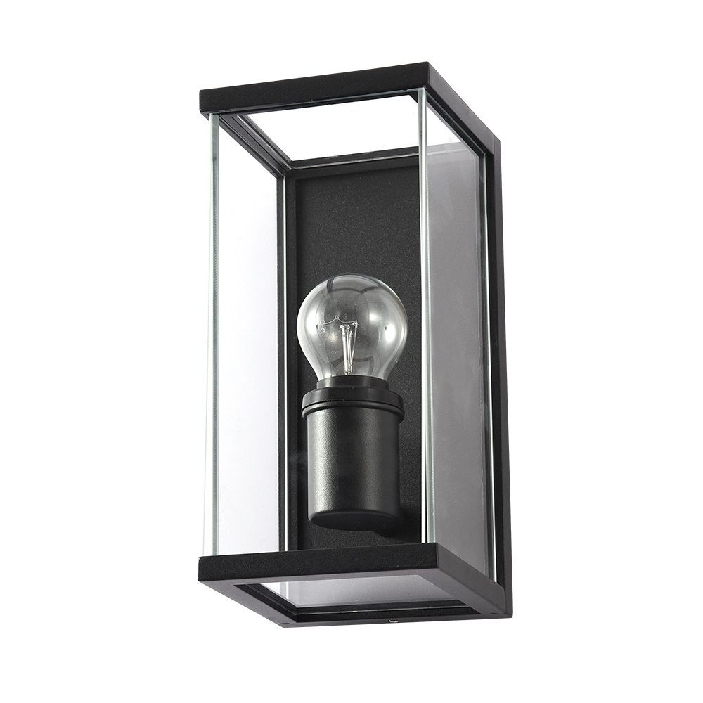 Светильник садово-парковый настенный Arte Lamp Pot черный E27 60 Вт IP54 (A1631AL-1BK) настенный светильник artelamp pot a1631al 1bk прозрачный черный