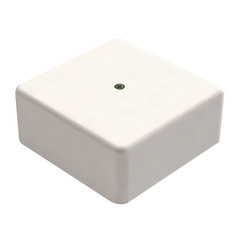 Коробка распределительная Greenel (GE41221-01) для кабель-каналов 100х100х44 мм 2 ввода белая IP40 с крышкой с саморезами