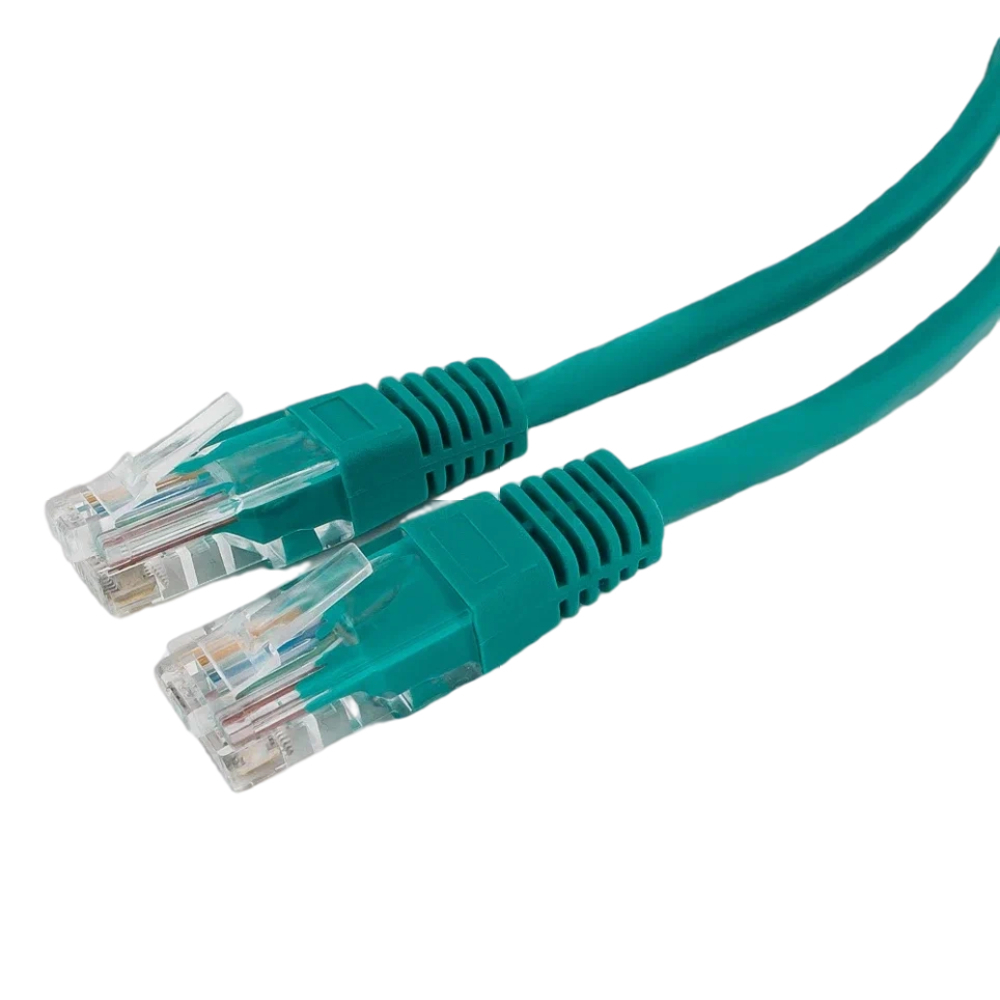 фото Интернет-кабель (витая пара) utp cat5e 4х2х0,511 мм pvc ripo зеленый (0,5 м)
