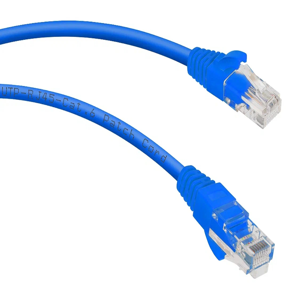 

Патч-корд компьютерный UTP CAT6 4х2х0,56 мм PVC Ripo Standart синий (1,5 м)