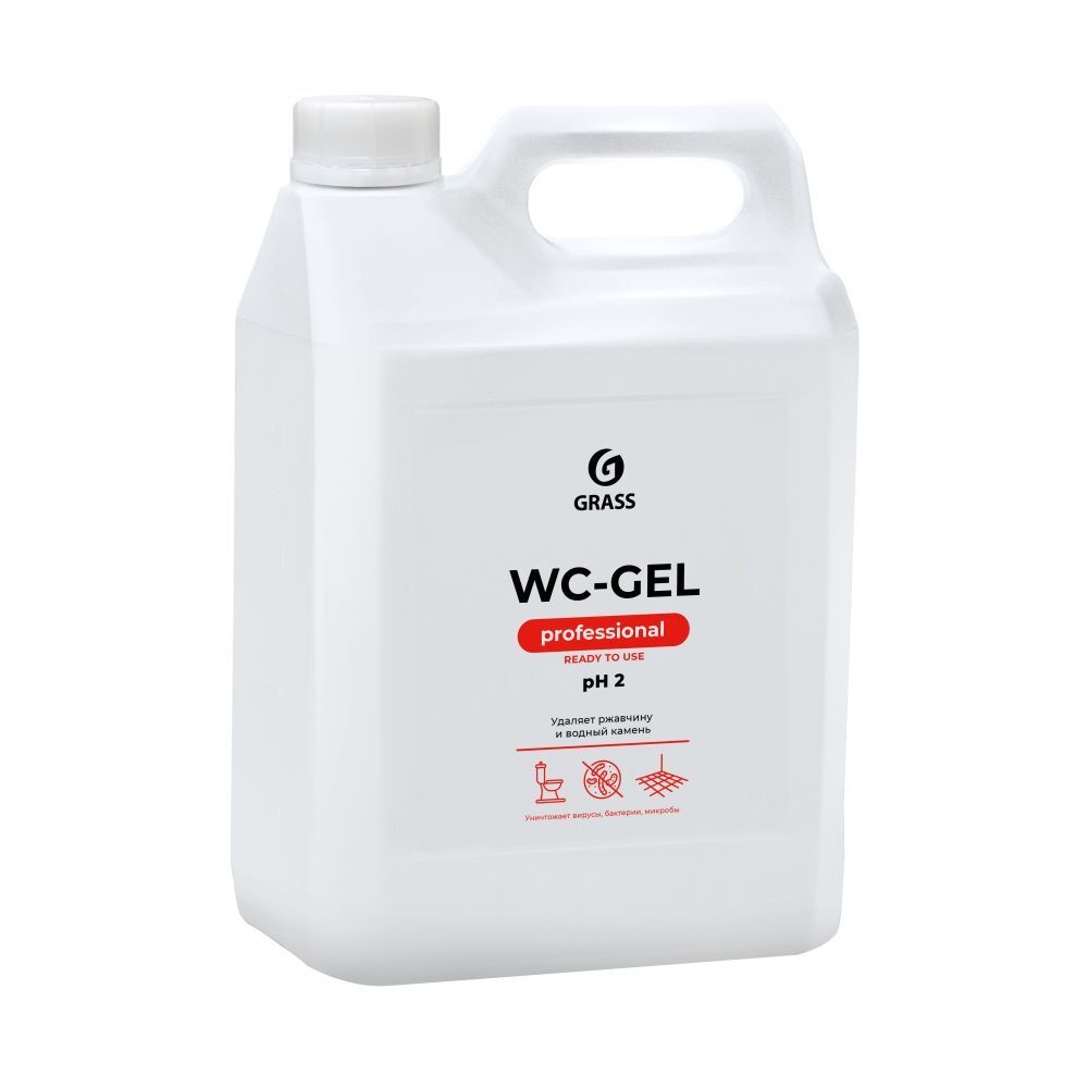 Средство Grass WC-Gel для удаления налета и ржавчины 5 л средство grass gloss gel для удаления налета и ржавчины 500 мл