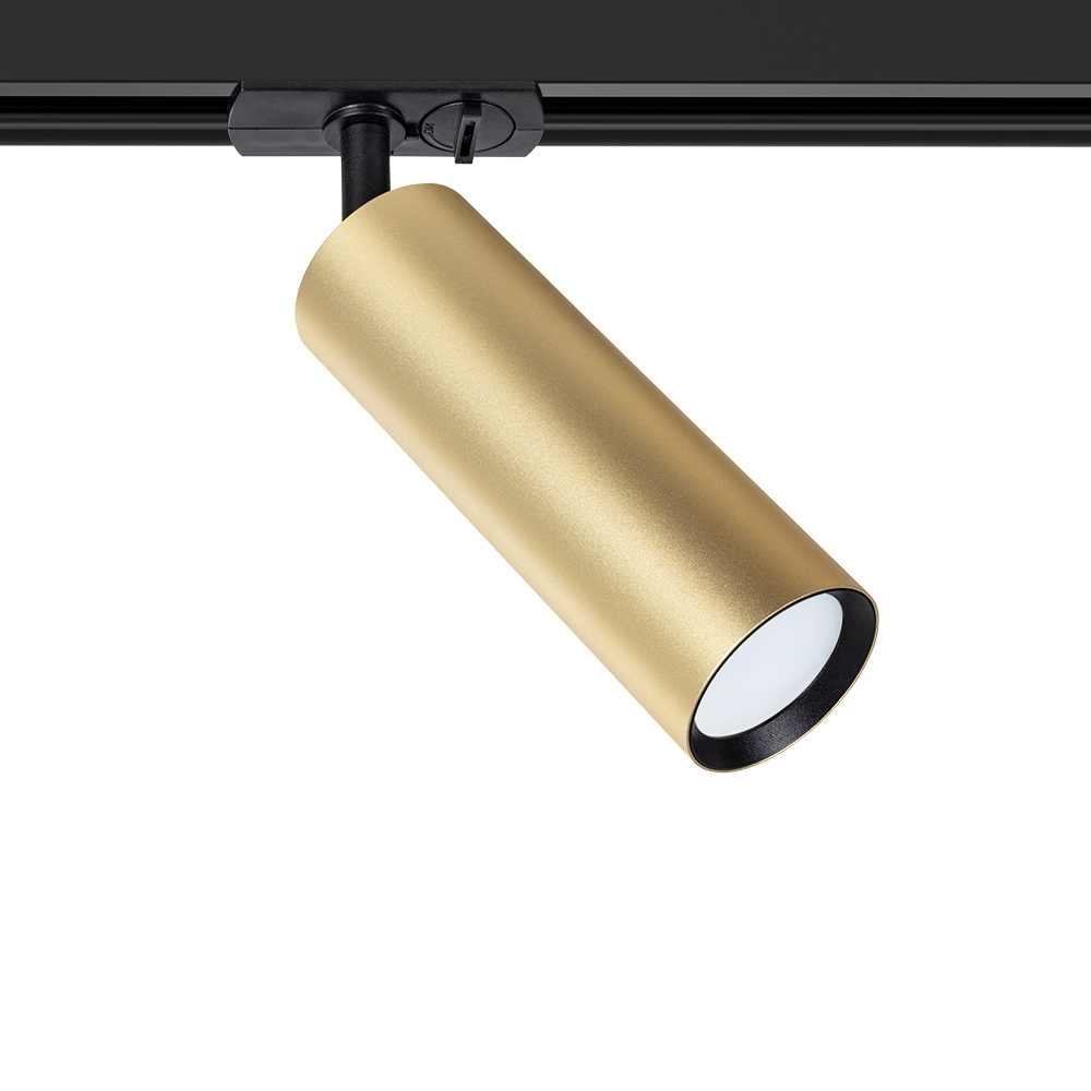 фото Светильник трековый arte lamp beid (a1515pl-1sg) gu10 35 вт 220 в золото ip20