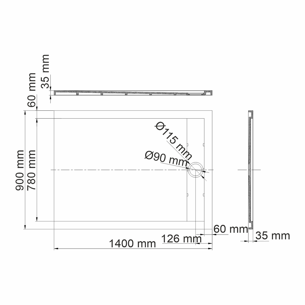 

Поддон WasserKraft Abens искусственный камень 140х90х4 см прямоугольник черный низкий (20T36)