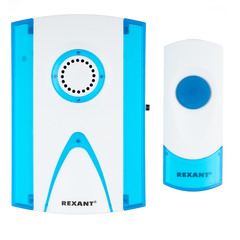 Звонок Rexant RX-3 (73-0030) беспроводной с кнопкой 32 мелодии белый водонепроницаемая кнопка