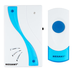 Звонок Rexant RX-2 (73-0020) беспроводной с кнопкой 32 мелодии белый водонепроницаемая кнопка