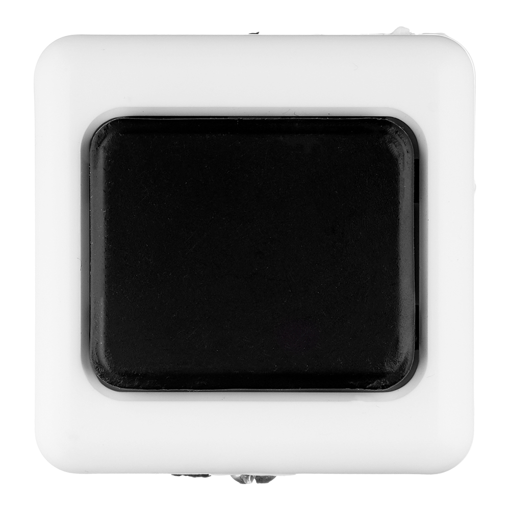 кнопка для звонка проводного черно белая прямоугольная Кнопка для звонка проводного черно-белая прямоугольная