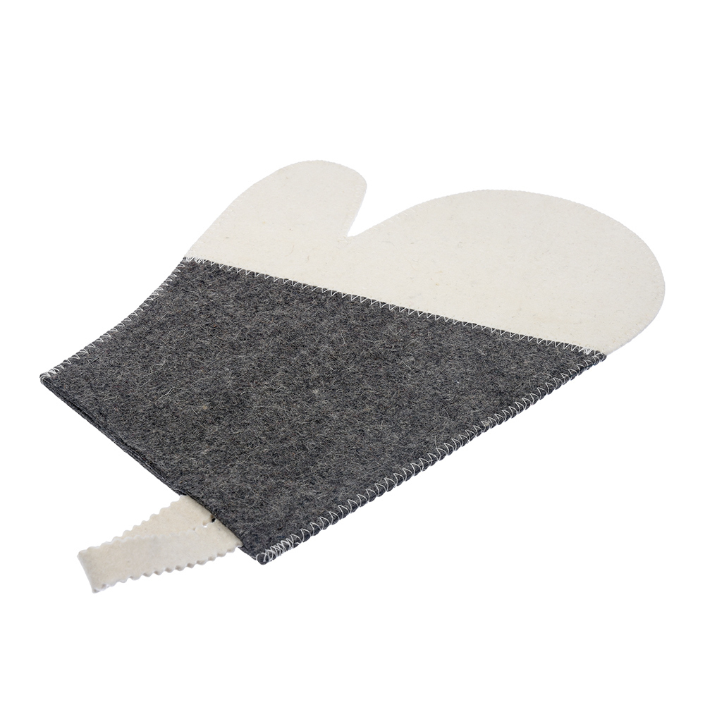 Рукавица для бани и сауны Банные штучки Комби войлок (41070) очищающая рукавица из сизаля 1 рукавица afterspa