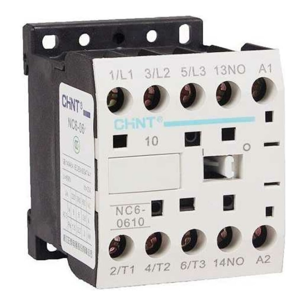 Контактор Chint NC6 (247440) 690 В 6 А тип AC 3Р реле контроля переменного тока geya gri8 05a с защитой от перегрузки