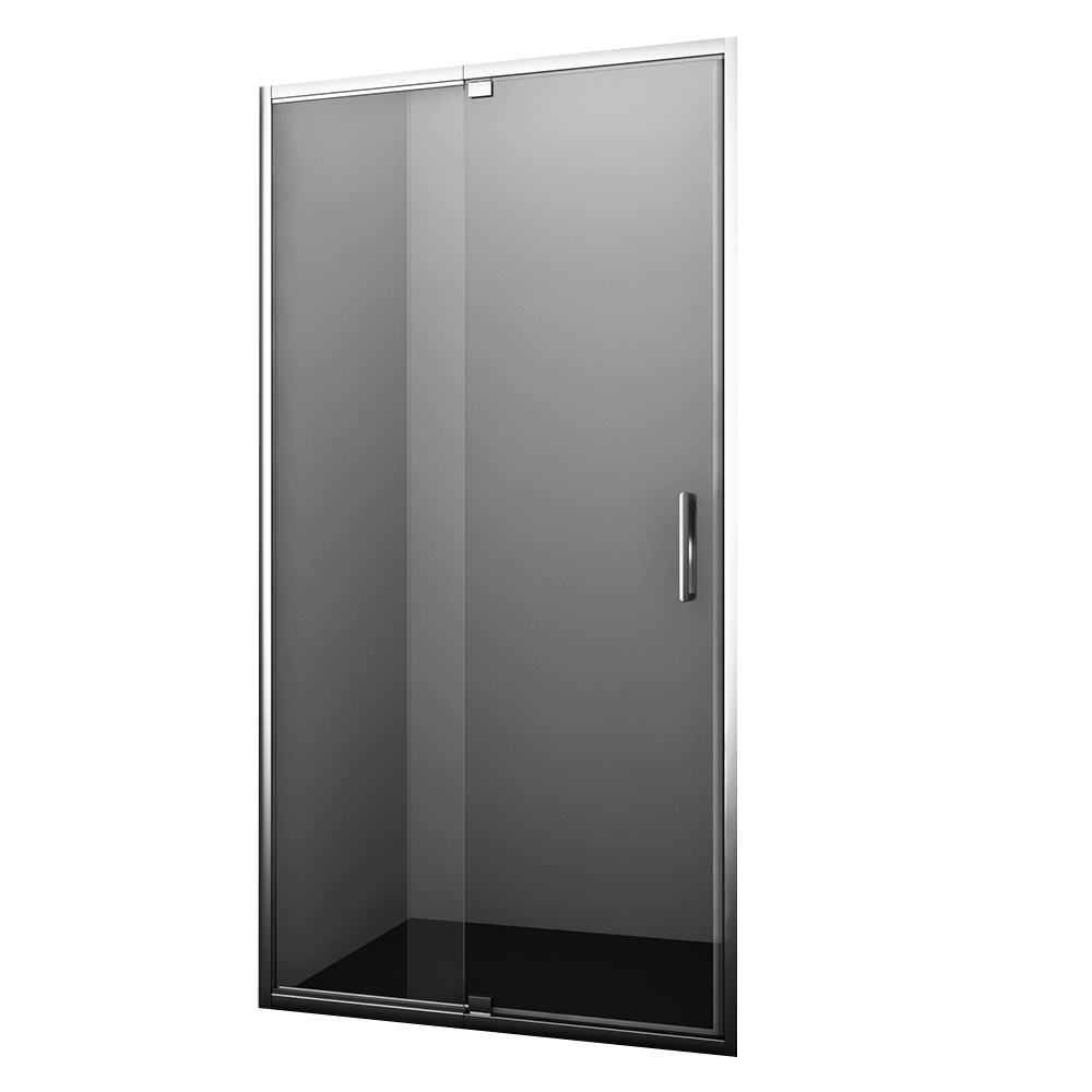 Душевая дверь WasserKraft Berkel 48P стекло прозрачное 110х200 см профиль хром 6 мм распашная 44713