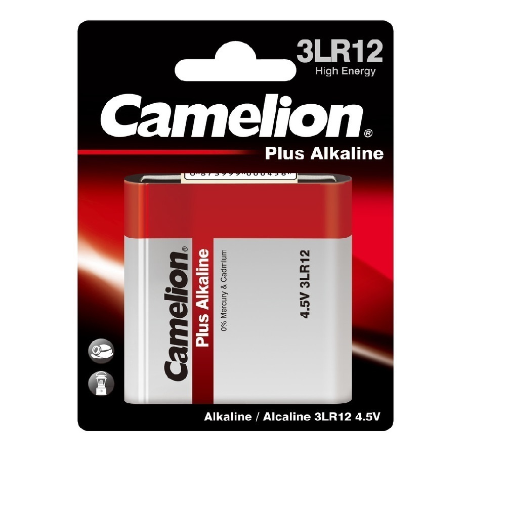 Батарейка Camelion Plus Alkaline (3LR12-BP1) крона 3LR12 1,5 В (1 шт.) батарейка nevacell 3lr12