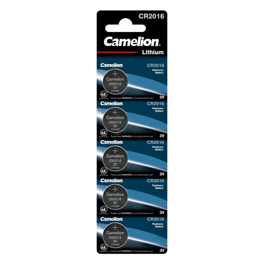 Батарейка Camelion BL-5 таблетка CR2016 3 В (5 шт.) (CR2016-BP5) батарейка olmio cr2016 bl 5