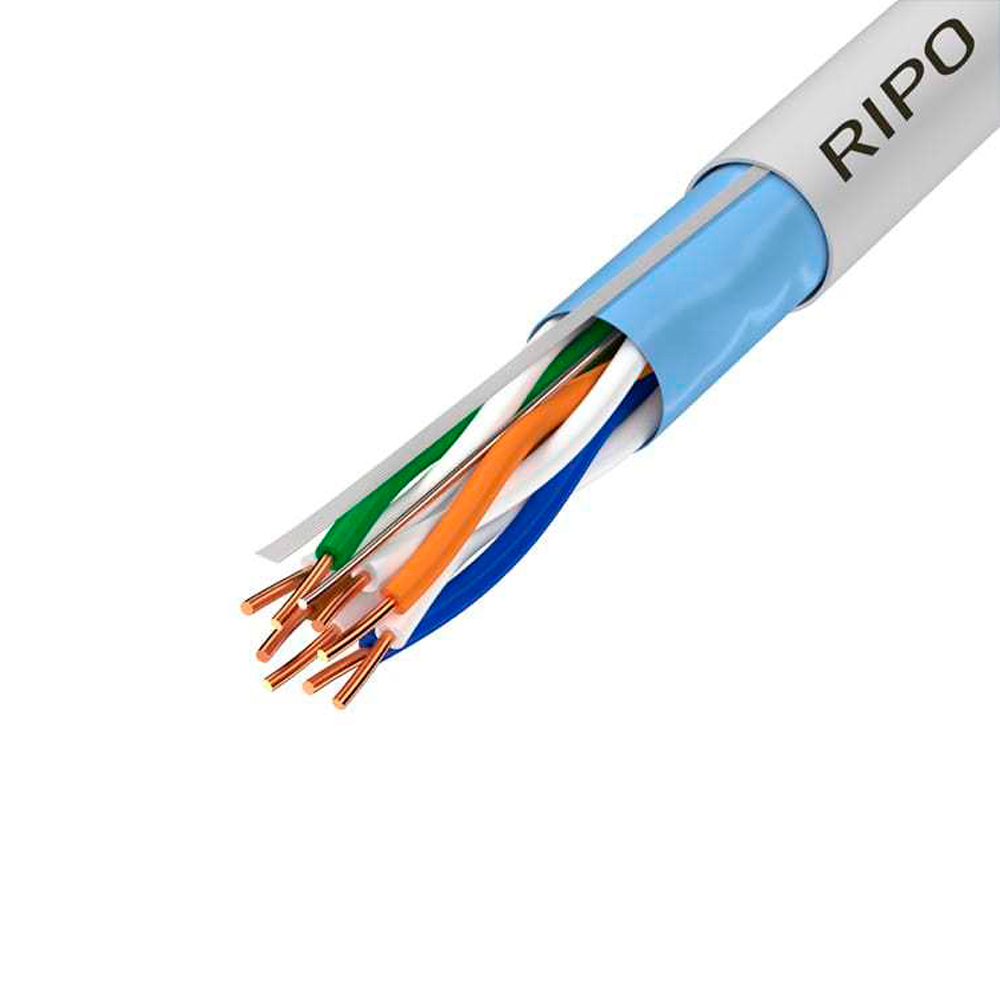 Интернет-кабель (витая пара) UTP CAT5e 4х2х0,46 мм CCA Ripo серый (25 м) интернет кабель витая пара utp cat5e lan 540 4х2х0 51 мм cavel 300 м