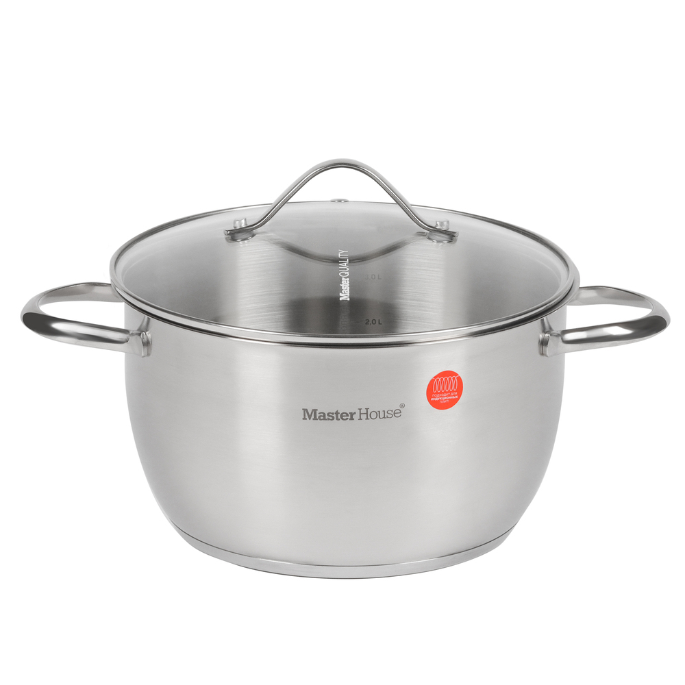 Кастрюля Master House Conico 4,2 л нержавеющая сталь (75323)
