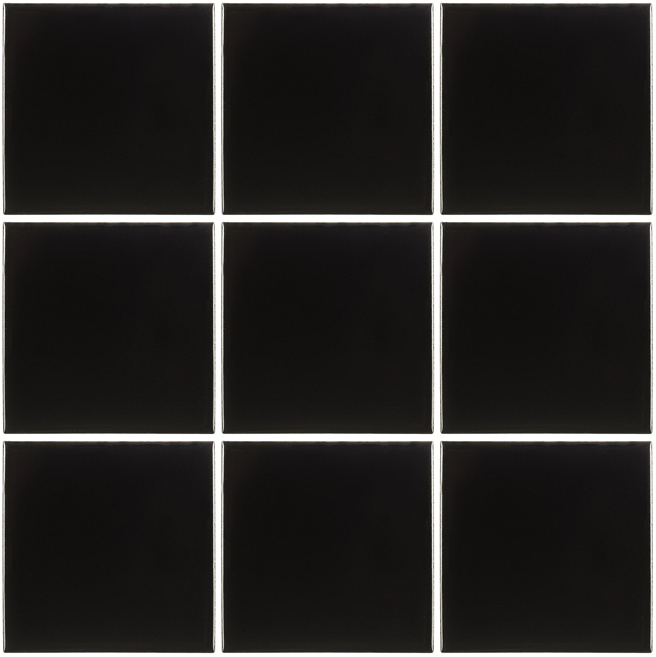 фото Мозаика starmosaic черная керамическая 300х300х6 мм глянцевая