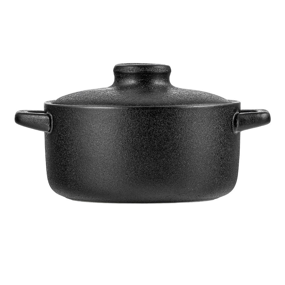 Горшочек для запекания Walmer Iron-Black керамический 0,4 л с крышкой ...