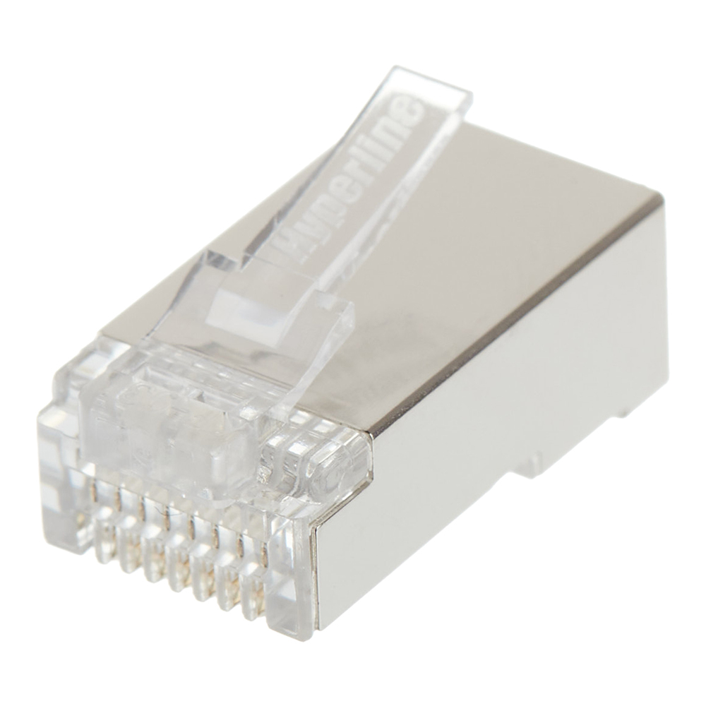 штекер компьютерный hyperline 521597 rj 45 8p8c cat6 10 шт Штекер компьютерный Hyperline (521596) RJ-45 8P8C CAT5e (10 шт.)