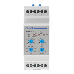 Реле контроля фаз модульное Chint NJYB3-8 (636033) T1-T2 380 В тип AC 1P