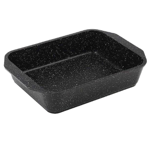Противень для духовки Мечта Гранит Black 40х30х4,5 см алюминий с ...