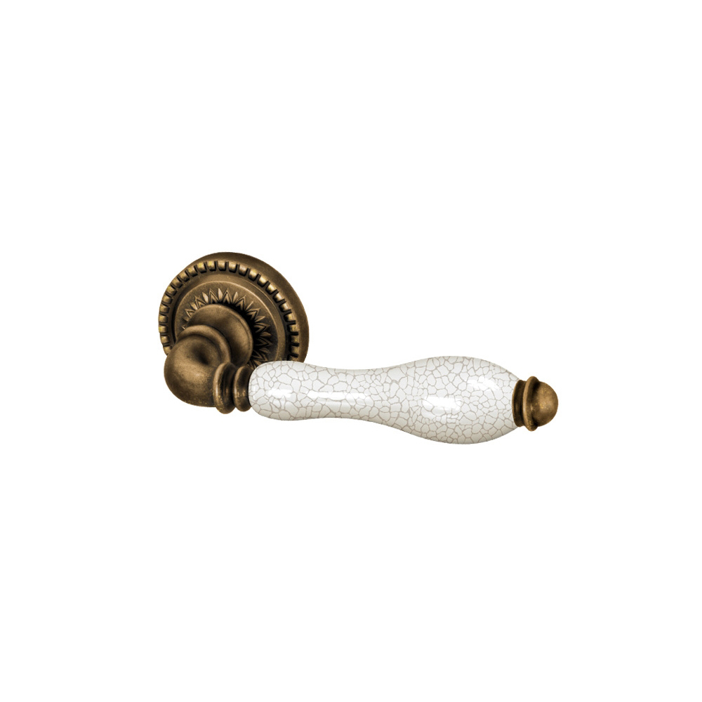 фото Ручка дверная armadillo silvia круглая розетка (античная бронза/кракелюр)
